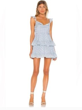 Tularosa Zinnia Polka Dot Mini Dress